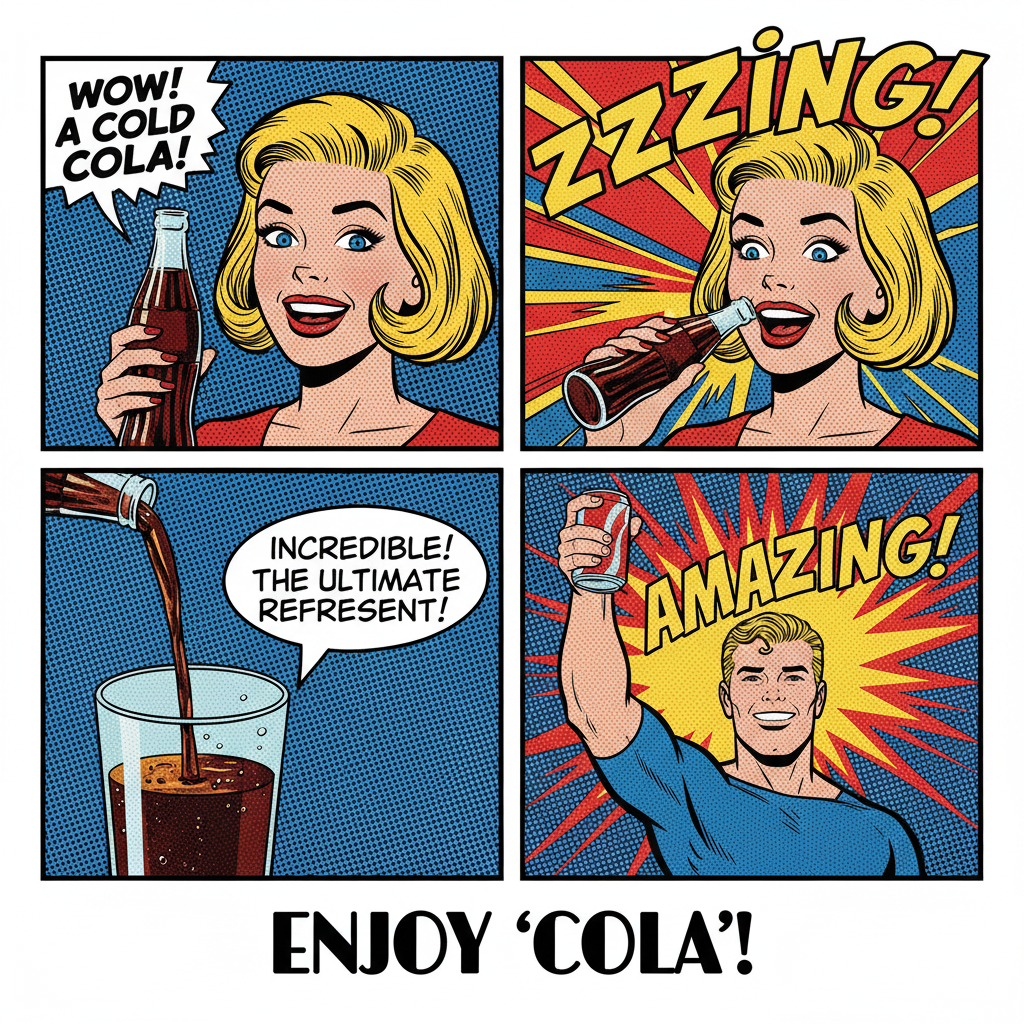 Pop Art Comic Style