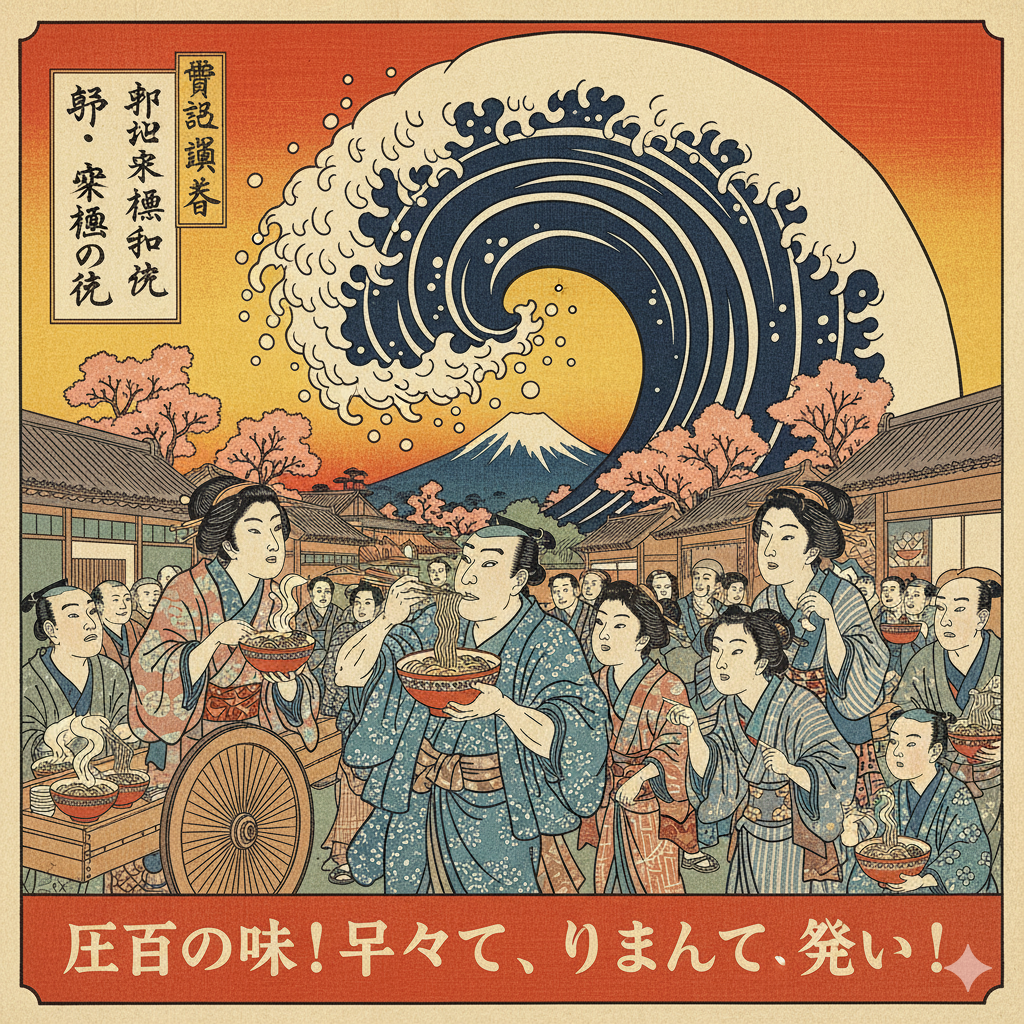 Ukiyo-e (Japanese Woodblock Print) Style